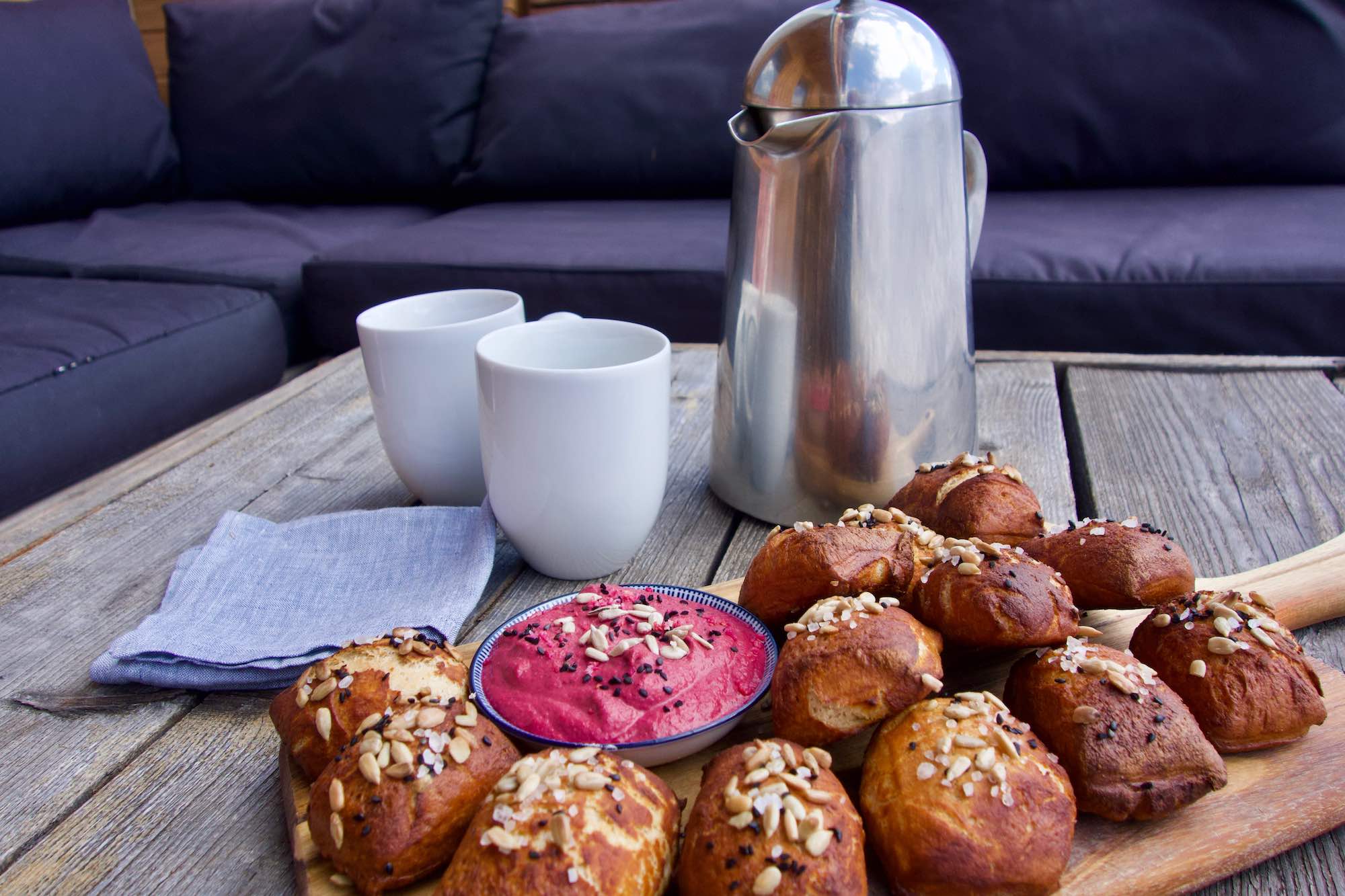 WearActive Blog Vegan Pretzel Bites with Beetroot and Horseradish dip